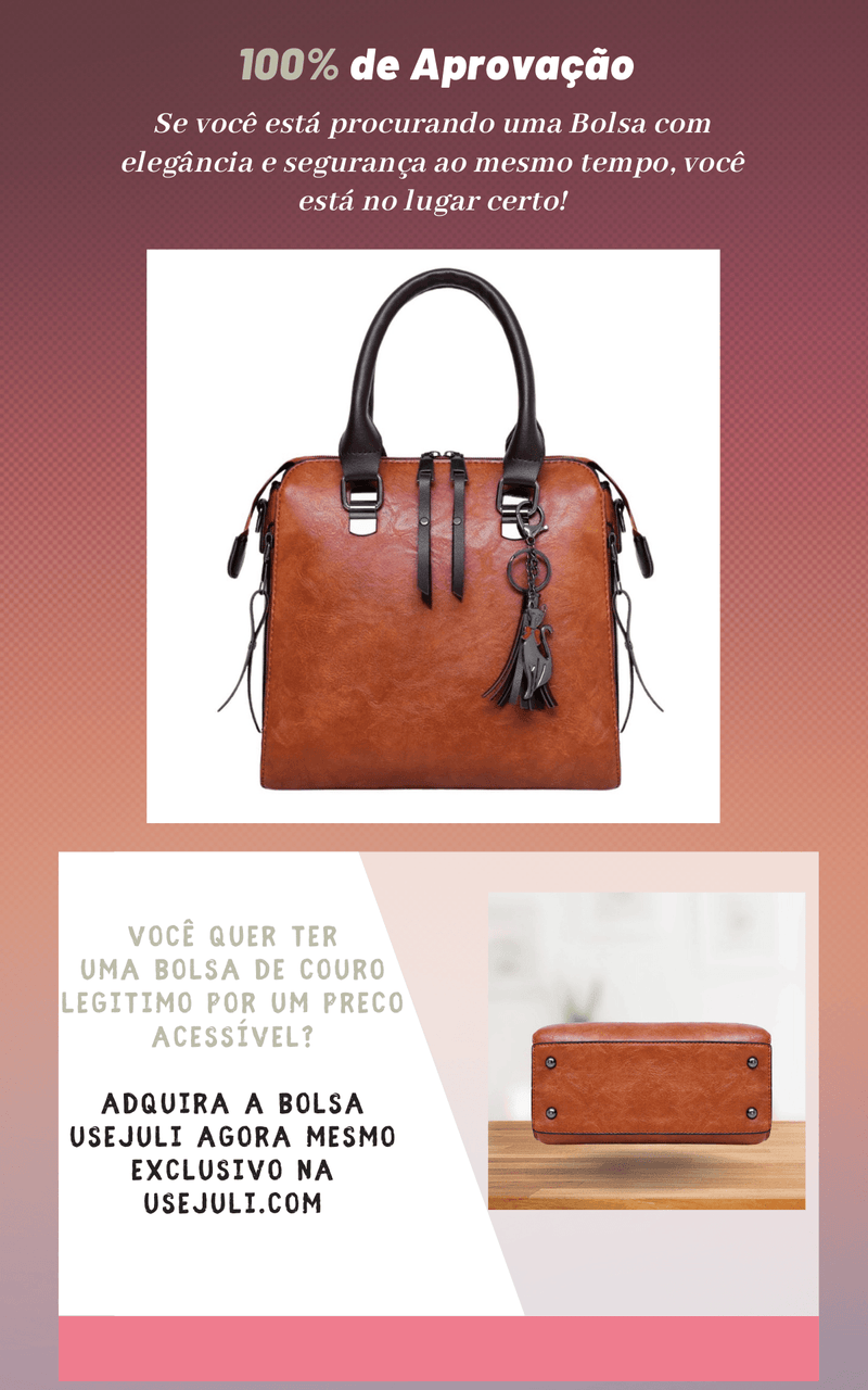 Bolsa De Couro Victória - Use Juli