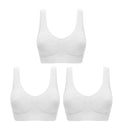 3 pçs/set Sexy Mulheres Sutiã Plus Size Perfeita Sutiã Sem Sutiã Bralette Bra pad Cueca Confortável Sem Fio Ativa - Use Juli